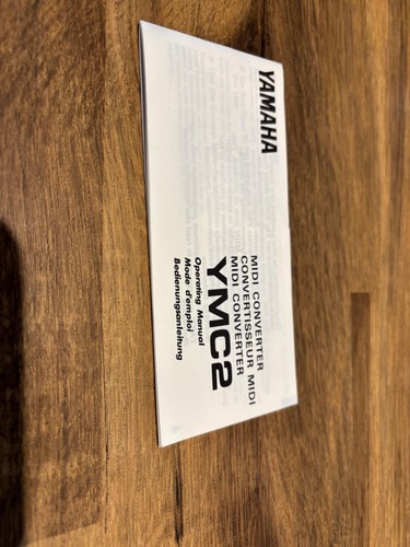 YAMAHA YMC2 Midi Converter Operating Manual