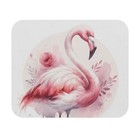 Mouse Pad (Rectangle) Pink Flamingo in Watercolor Style Design 7, Gift