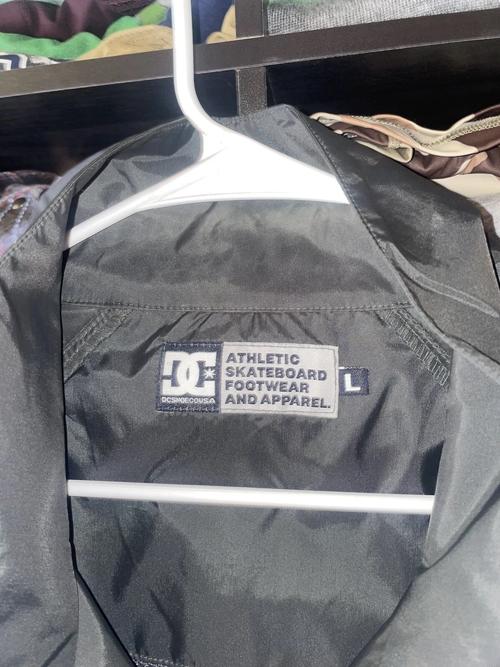 De Colección DC Zapatos Chaqueta Viento L Droors Dub Skate Josh Kalis Surf Circa Adio Años 90 Y2K Foto 2 de 4