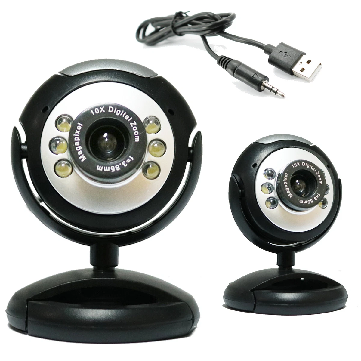 HD 480P Webcam w USB Interface Auto Focusing Web Camera For PC Desktop Laptop