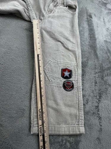Superman Ankle Pant Boy 5 Beige Corduroy Straight Leg Flat Front M673301JP Hero - Picture 6 of 11