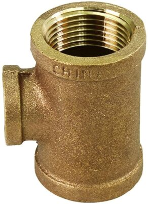 #ad Two Size Brass Reducing Tee with Female Thread Connection 1 2quot;x1 4quot; 2 1 2quot;x2quot; $35.75