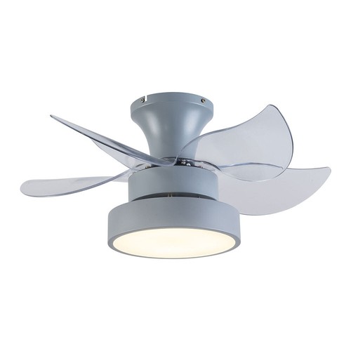 Grey Modern Fan Lights Ceiling Mount LED Ceiling Light Kit With Remote Control - Picture 14 of 24
