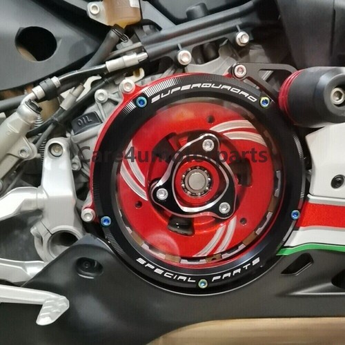 Clear Clutch Cover Fit For Ducati Panigale 1199 R /1199S V2 1299 959 Panigale V2 - Bild 2 von 21