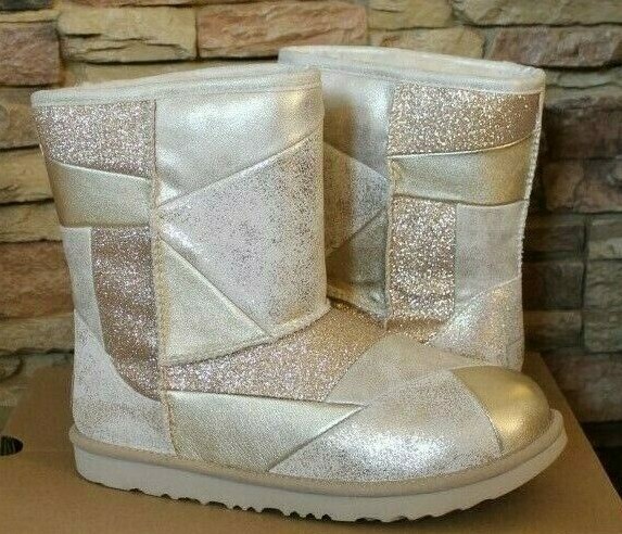 silver patchwork uggs