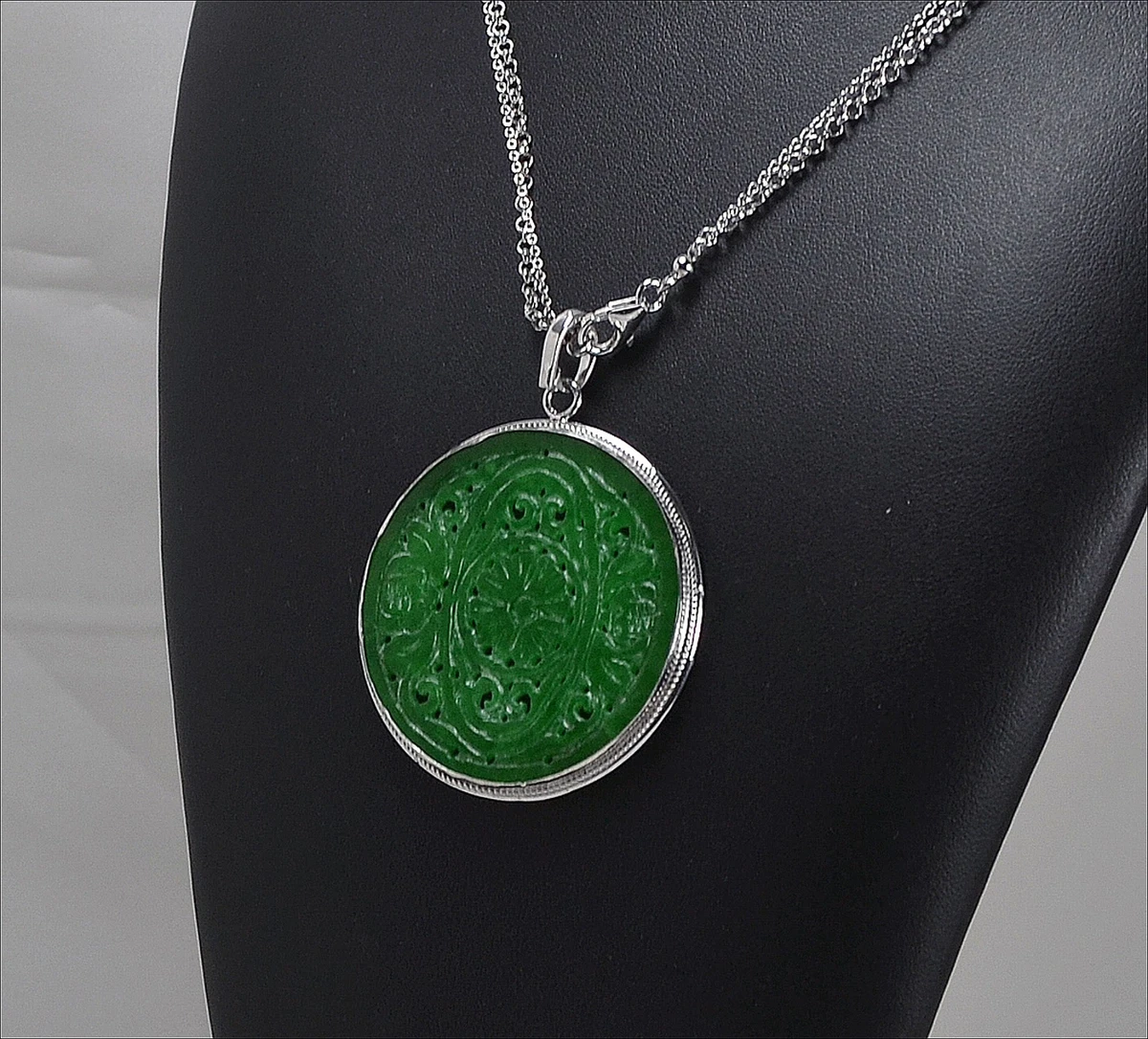 Collana Multifilo Perle Giada Verde Cristalli Piastra Agata - Foto 10