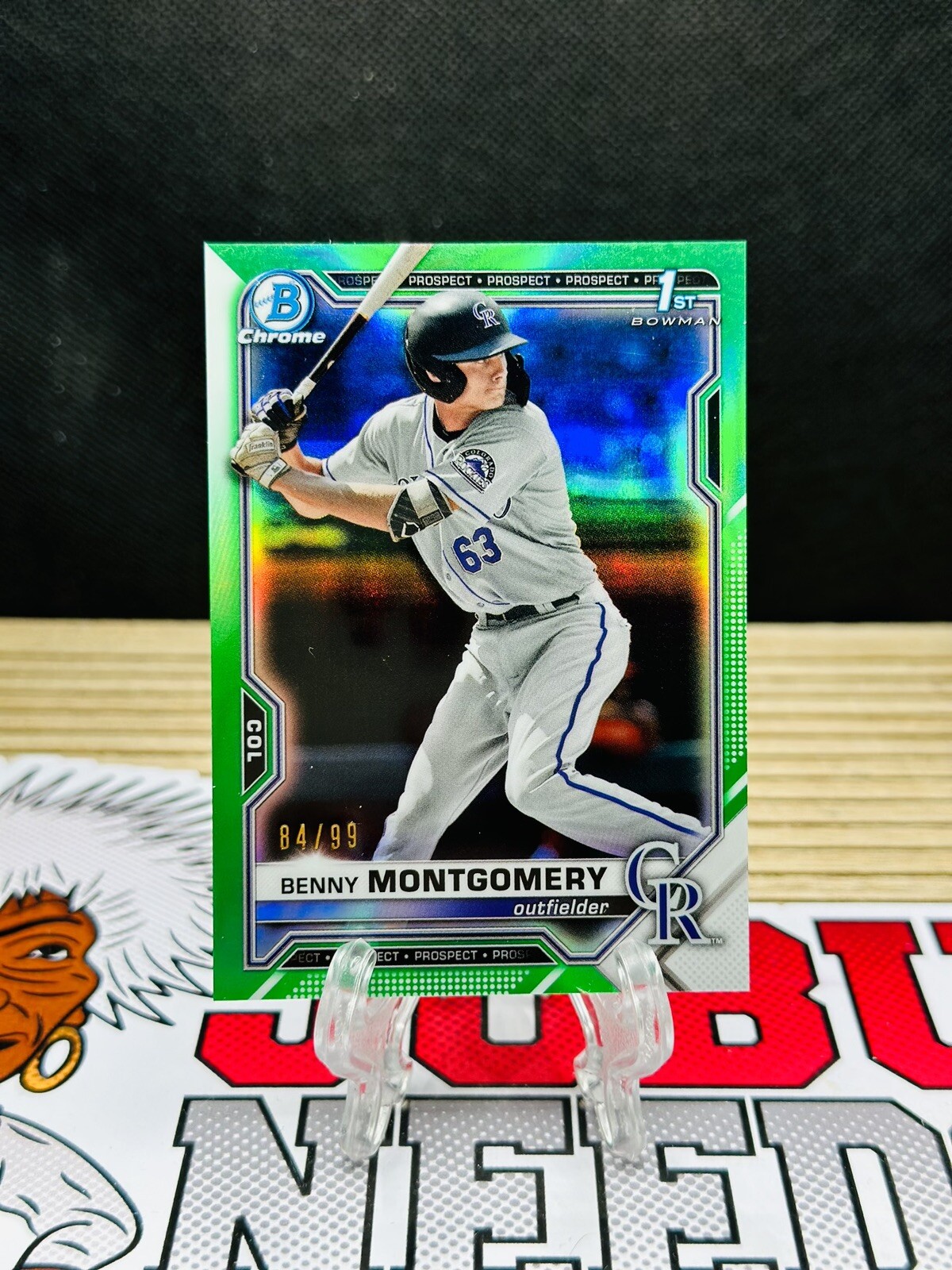 2021 Bowman Draft Chrome Green Refractor #BDC-84 Benny Montgomery /99 RC Rookie
