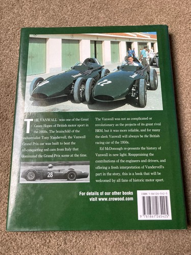 Vanwall: Green for Glory by Ed McDonough (Hardcover, 2003) - Imagen 4 de 9