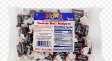2 10.5 oz howe Tootsie Roll Midgees  Chocolate free shipping 