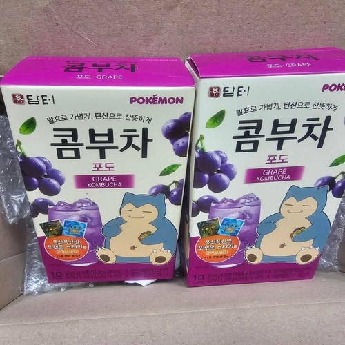 Damtuh Pokemon Kombucha Uva 10 Palitos × 2 Cajas - Imagen 3 de 3