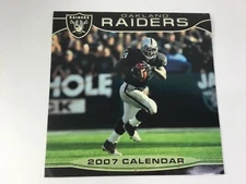 2007 Oakland Raiders Calendar includes Raiders Stats, Schedule, Players History
