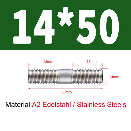 M3 M4-M16 Double End Threaded Studs Bar Rod Bolts Screws Stainless Steel A2 304 - Picture 165 of 204