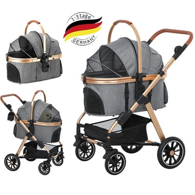 3 IN 1 Kombi Kinderwagen Buggy Haustier Kinderwagen Reise Auto Babysitz Faltbar