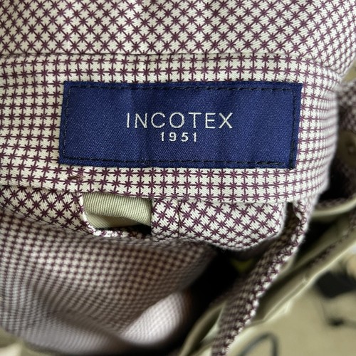Incotex 1951 ICEGAB Pants 34 Tan Flat Front Cotton Preppy Classic Casual Italy - Picture 8 of 8