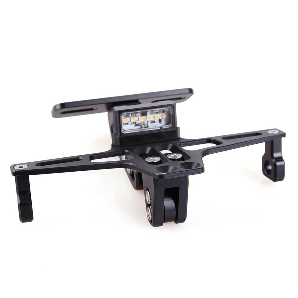 Soporte de matrícula + señal de giro LED motocicletas de calle para Suzuki Honda Yamaha Foto 3 de 4