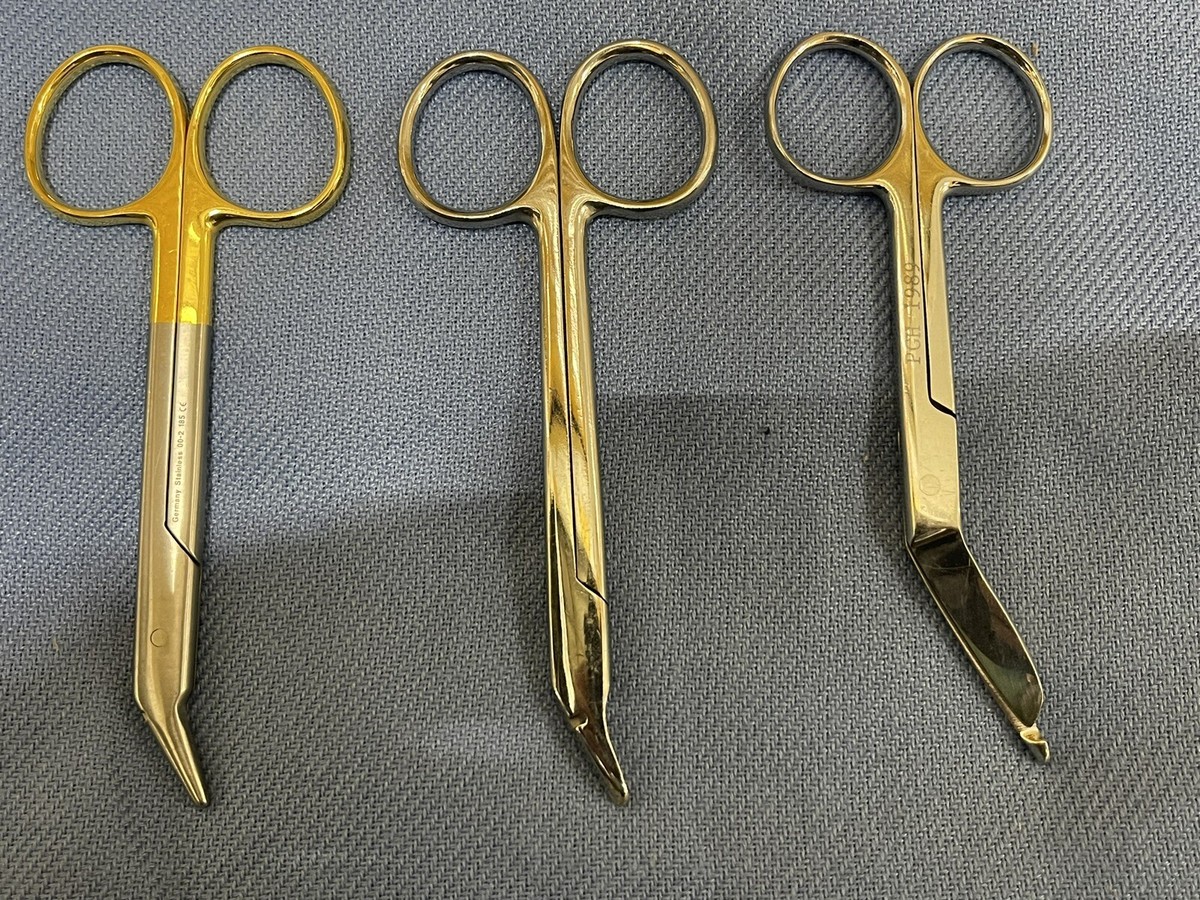3x Jarit Carb-Edge Surgical Medical Scissors 101-350 Vantage V99