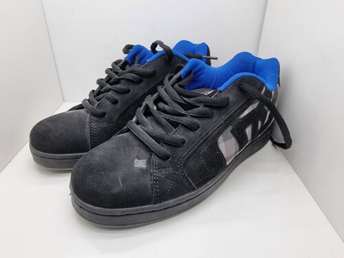 DC Shoes NET SE Black/Blue Tartan Skate Shoes Mens Size UK 7 / EUR 40.5 / US 8 - Picture 1 of 11