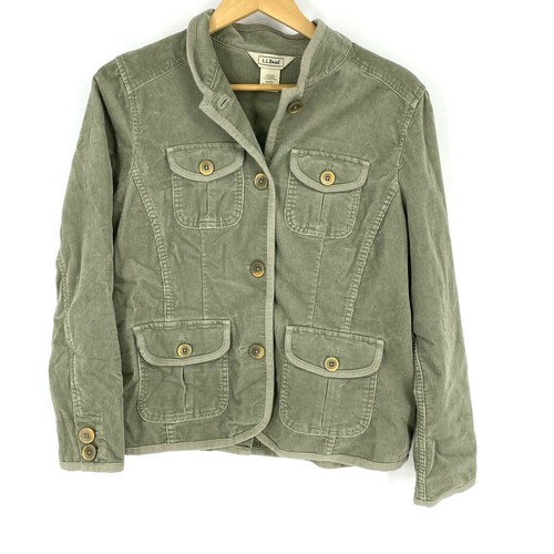 LL Bean Shirt Jacket Size Medium Petite 