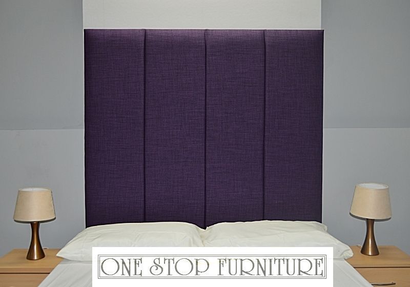 Tass High Headboard Wall Fixing Linen All Sizes & 14 Colours! Cheapest