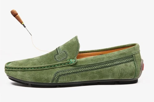 Mens Luxury Italian Suede Loafers Slip On Moccasins Driving Boat Deck Shoes Hot - Picture 2 of 19