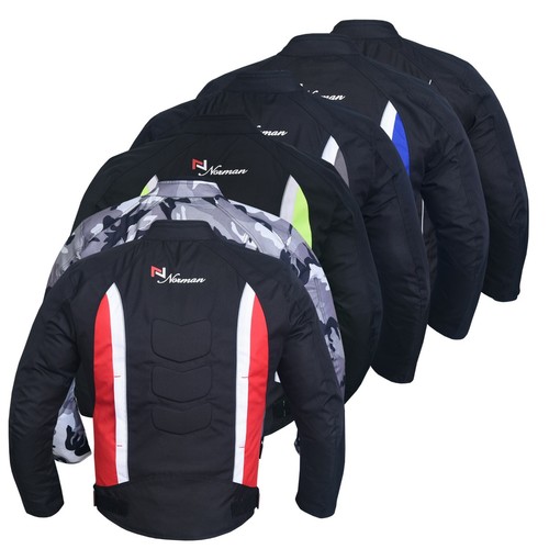 Men's Motorbike Motorcycle Jacket Waterproof Textile Biker CE Armoured Cordura - Picture 2 of 20