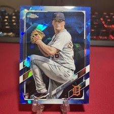 2021 Topps Chrome Update Sapphire Kyle Funkhouser Rookie Card #US75 Tigers A721
