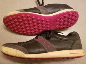 ecco golf shoes mens red