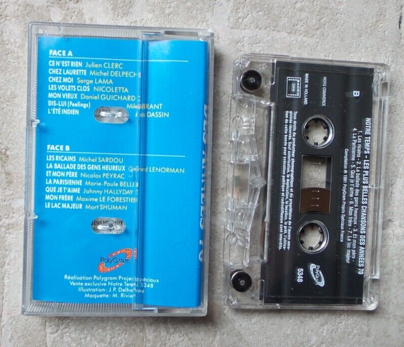 CASSETTE AUDIO K7 TAPE / VARIOUS - LES PLUS BELLES CHANSONS DES