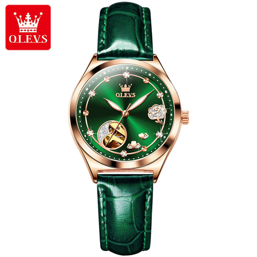 OLEVS Brand Automatic Mechanical Watches Waterproof Women's Wristwatches