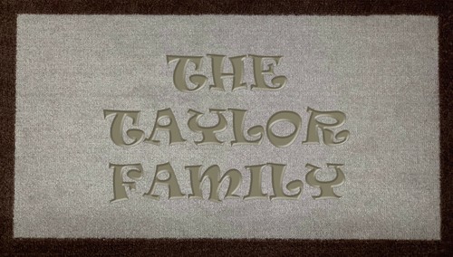 Personalised Multi Font Nylon Dirt Trapper Grey Brown Cream Green Door Mat - Picture 11 of 26