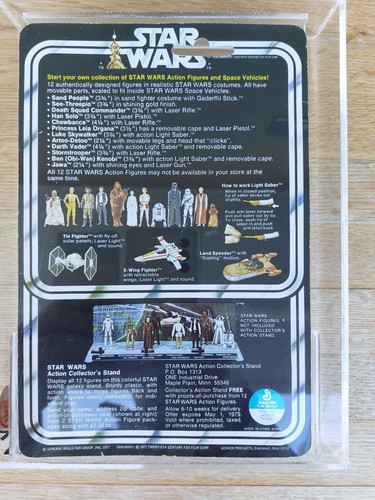VINTAGE GRADED STAR WARS - MOC - PRINCESS LEIA - 12 BACK B - KENNER - 65% - Picture 11 of 11