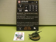  Axis  Allies Miniatures EARLY WAR wz.36 37mm ATG with card 15/50 