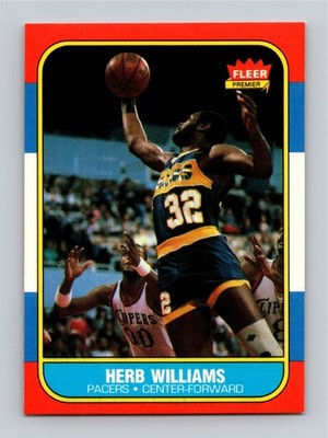 Herb Williams 1986 Fleer Rookie #125 RC ICONIC SET NM+