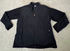 Nike Therma Fit Fleece Jacket Youth XL 16-18 Black Full Zip Embroidered Swoosh