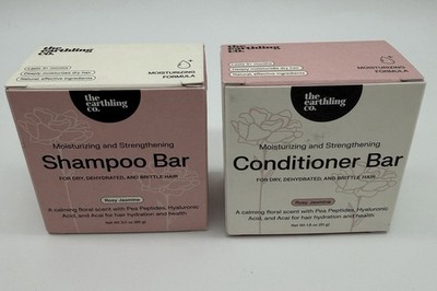 The Earthling Co Rosy Jasmine Shampoo & Conditioner Bar Set