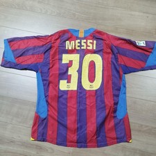 Messi 30 XL Jersey FC Barcelona 2005 2006 Home Maglia Nike Argentina
