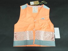 New GOFLUO Gloria Bodyglower Reflective Vest Kids Size 7-9Y Pink Coral High Vis
