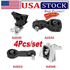 4PCS Engine Motor & Trans Mounts Kit With Support For 2006-2011 Honda Civic 1.8L