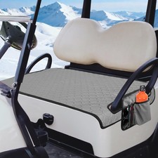 Grey Octagon Golf Cart Seat Covers - Cushioned Protection for Ultimate Comfort