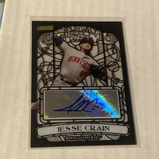 2008 Stadium Club Jesse Crain Beam Team Auto Autograph Black & White #56/99