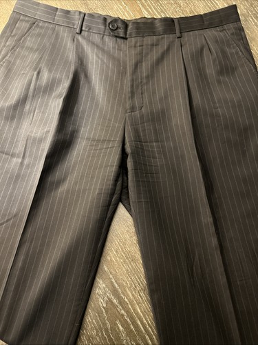 VTG PENDLETON SUIT Pinstripe 44R 2pc 36 R Pant Suit 100% Wool Lined - Picture 18 of 24