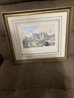 Lithograph Chateau De Mesnieres Added Elements For A Playful Gothic Scene