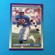 ALONZO HIGHSMITH - 1990 Score #138 Football Card - Houston Oilers