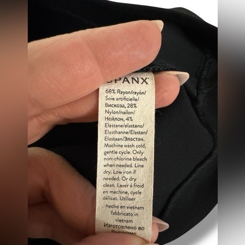 Abito A-Line Nero Manica 3/4 Spanx Nuovo Senza Etichette Tg M - Foto 6 di 10