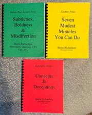 Barrie Richardson - RARE 3-Book Lectures Note...