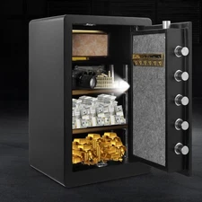 2.6cub/73L Large Safe Box, Digital Keypad Home Security Safe