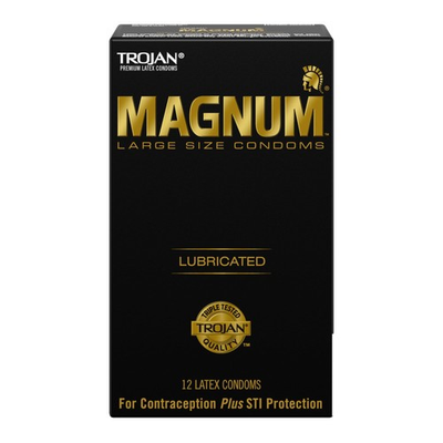 #ad Magnum Large Size Lubricated Condoms 12 count $9.92