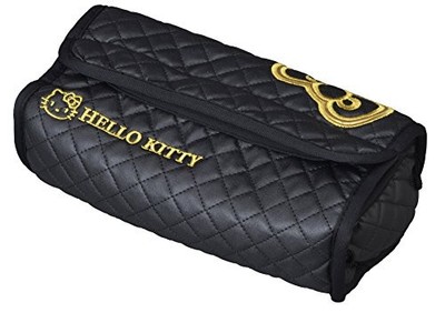 SEIWA Car Tissue Cover Hello Kitty Black Gold KT490from JP