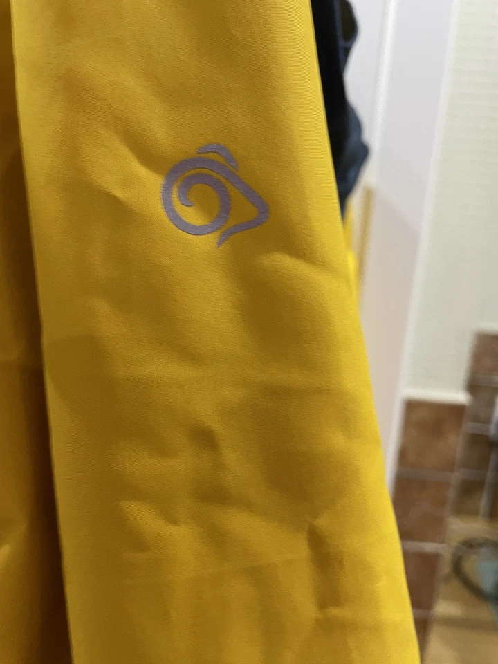 BNWT Mens Craghoppers Vanth Jacket Waterproof Breathable size XL Yellow/Blue - Image 3 of 4