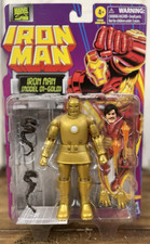 Marvel Legends Avengers RETRO 6  Iron Man  Model 01 - Gold  Action Figure  NEW